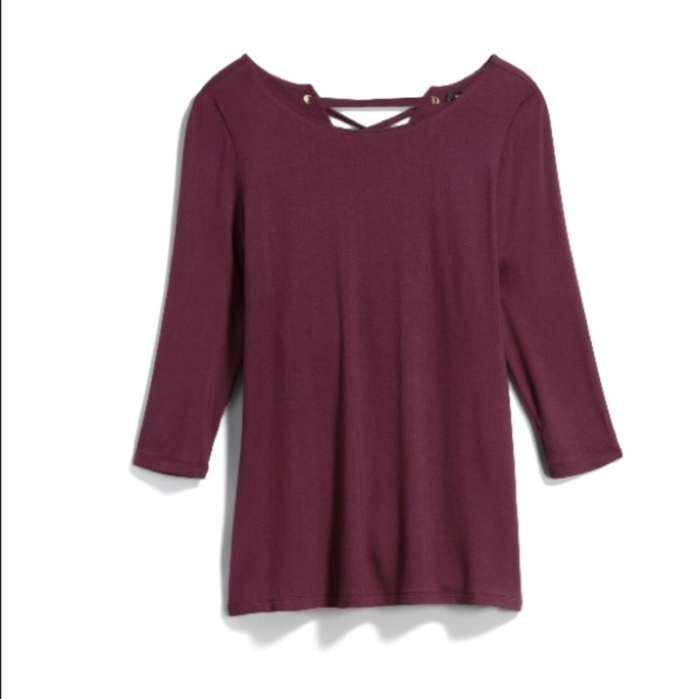 Stacii Lace Up Split Back Knit Top